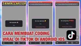 viral tiktok , Cara membuat web gombal coding viral di tiktok android & ios screenshot 2