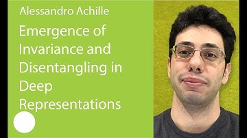 10. Emergence of Invariance and Disentangling in Deep Representations. Alessandro Achille