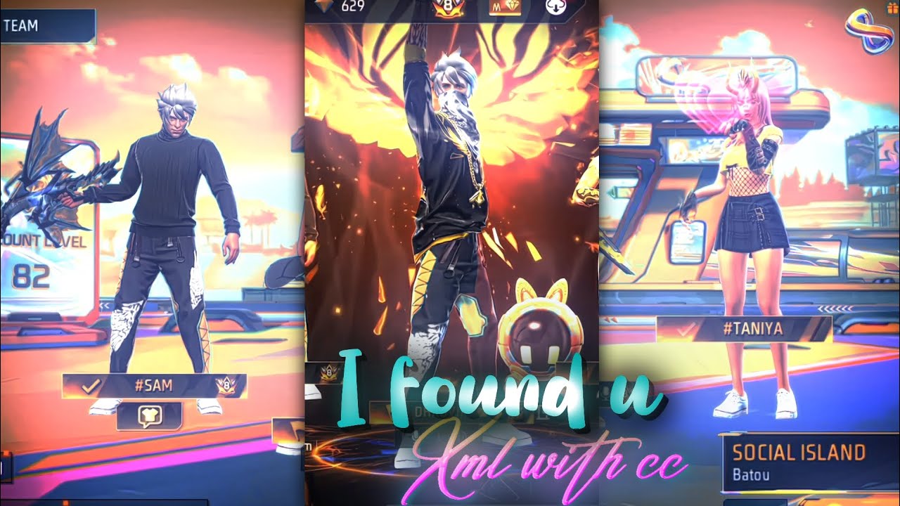 I found u 💖🐣 | FF SQUAD TREND | XML + CLIP + CC ️ | NEW TREND 💖 | FF ...