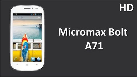 Micromax A71 Price Specification Review 2000mAh Battery with 1 GHz Single Core Cortex A5 Processor