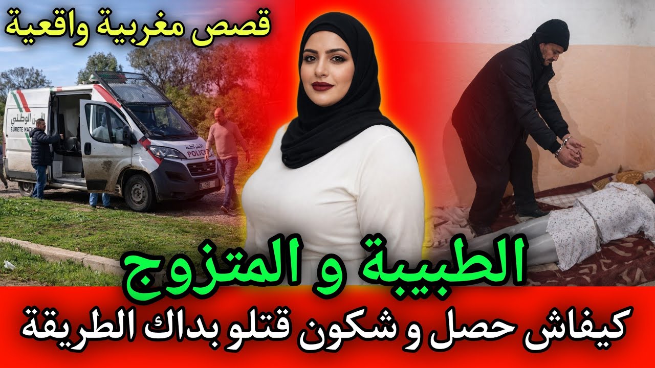 الطبيبة و المتزوج ... دار فيها الخير و فالتالي قتـ ـلاتو بدم بارد,قصص بوليسية مغربية.