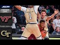 Virginia Tech vs Georgia Tech Condensed Game | 2019-20 ACC Men&#39;s Basketball
