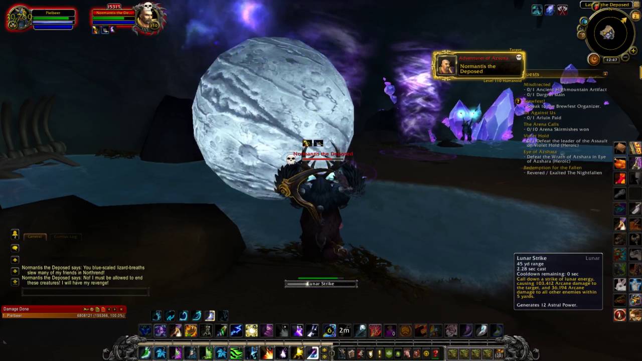 Rare Npc Normantis the Deposed wow Legion