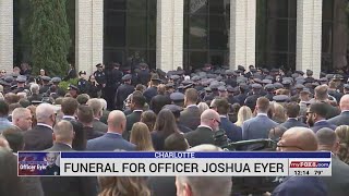 Triad law enforcement attending funeral for fallen CMPD officer