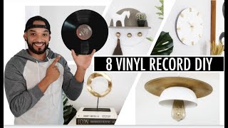 DIY's Using Vinyl Records (easy + fast) Home DECOR 2022 - ideas para reciclar discos de vinyl 2022