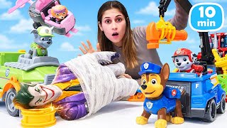 Ayşe ve Paw Patrol: kurtarma ekibi yardım etmeye hazır! Paw Patrol ile videolar.