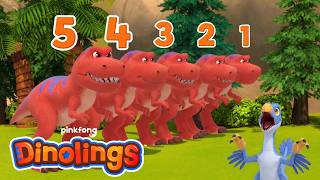 sing along ten little t rexes learn count 1 10 dinolings