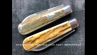 Northwoods Heritage Jumbo Jack Mammoth Ivory and Giraffe Bone Slip-Joint Knife Initial Impressions by Island Time Watch Review 1,381 views 4 years ago 5 minutes, 52 seconds