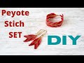 Peyote Stitch | Beaded Bracelet and Earrings Tutorial | Beginner Jewelry DIY | Beading Basics
