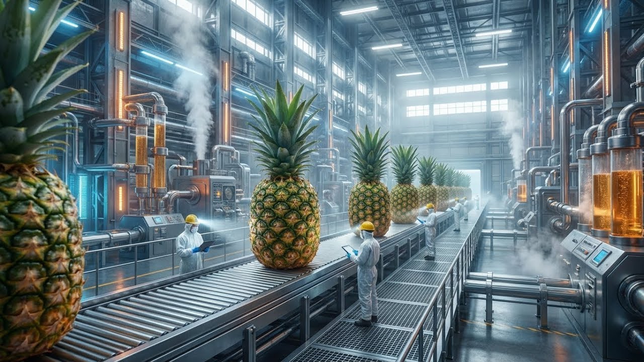 From Rough Pineapple Skin to Premium Juice — The High-Tech Process They Never Show You!