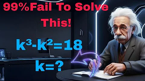 A Challenging Maths Exam Question || Solve for k