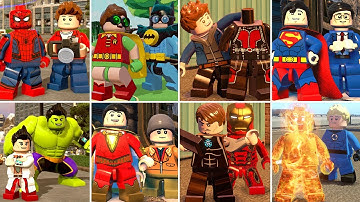 All Superhero Suit Up Transformations in LEGO Videogames