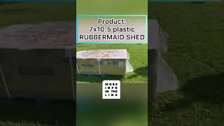 Don’t be SCARRED😱plastic shed build was easy peasy #diy #storage #problem