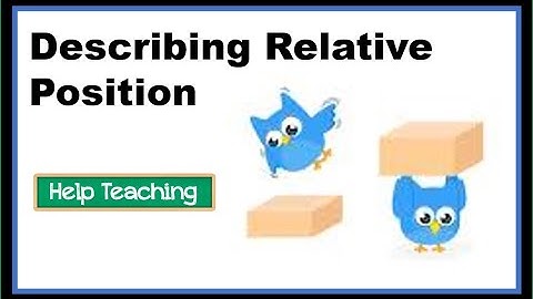 Describing Relative Position | Math Lesson for Kids