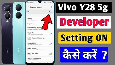 How To Enable Developer Setting In Vivo Y28 5g/Vivo y28 5g me Developer Option on kaise kare