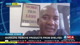 Clover Strike | Workers remove products from shelves