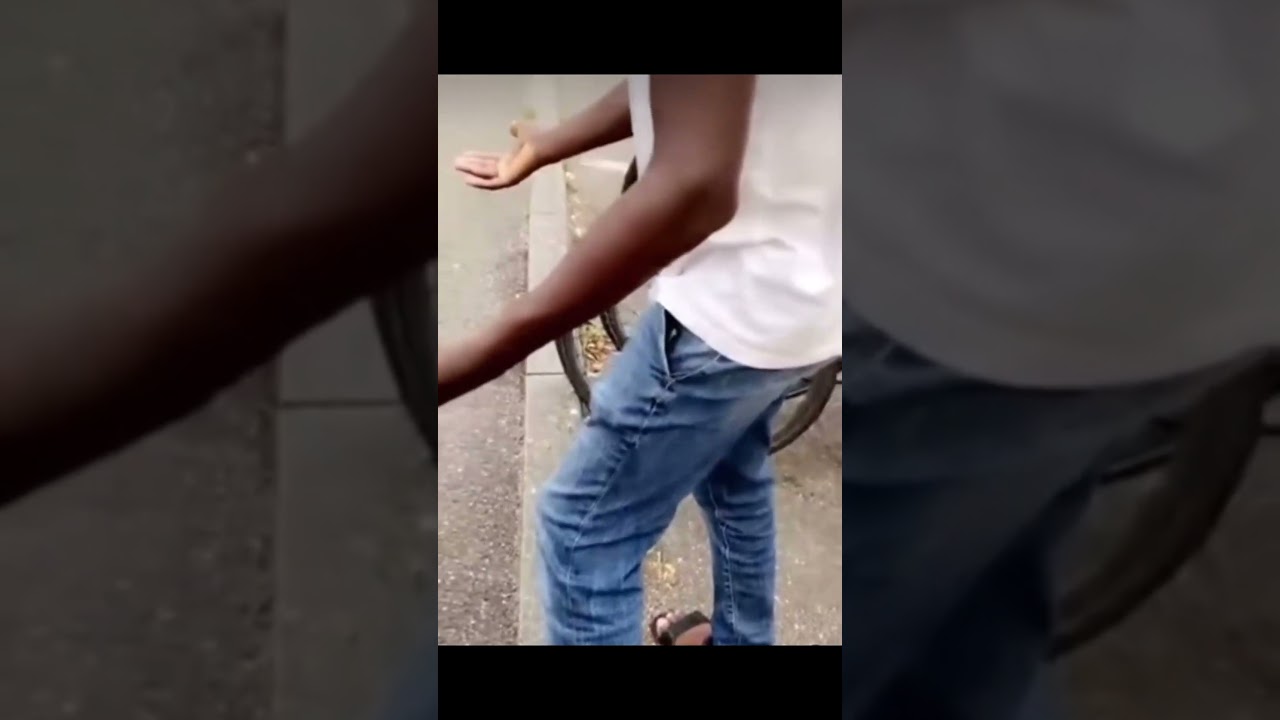 french guy gets his bike stolen and is only left with the wheel