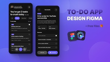 Design a To-Do List App UI in Figma | Dark Mode Mobile App