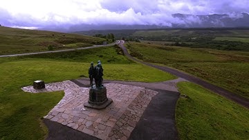 Commando memorial Spean Bridge by drone by Helixcopters Ltd