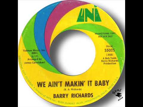 Barry Richards — Barry Richards   We Ain't Makin' It Baby