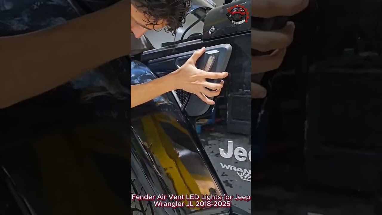 Fender Air Vent LED Lights for Jeep Wrangler JL 2018-2025