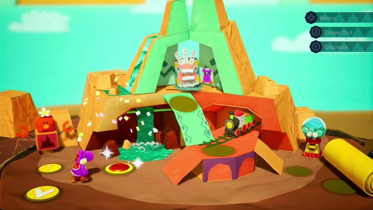 MineCart Cave + Whistletop Rails Yoshi's Crafted World (Part 6