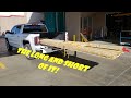 Review of Harbor Freight Truck Bed Extender / How to Load Long Lumber in a Short Truck Bed