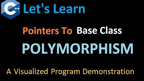 How to use POINTERS TO BASE CLASS in POLYMORPHISM - Learn with Visualized C++ Program Process Flow