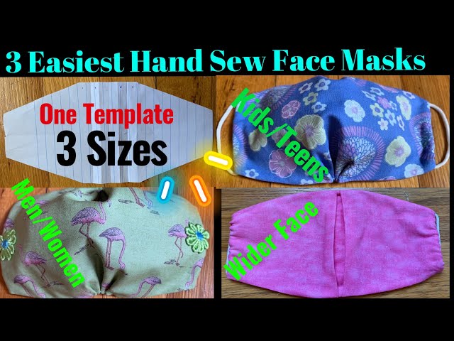 108 ) How To Make 3 Styles Face Masks In 1 Template & 3 Different Sizes/ Easy Hand Sew Tutorial - YouTube 108-how-to-make-3-styles-face-masks-in-1-template-3-different-sizes-easy-hand-sew-tutorial-youtube