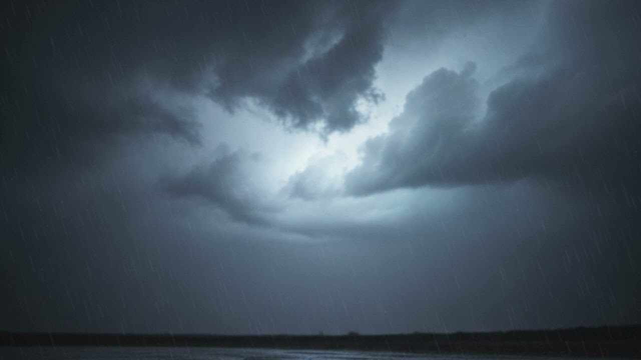 ASMR Steady Rain & Soft Thunder at Night | Relaxing Rain Sounds for Sleep & Calm