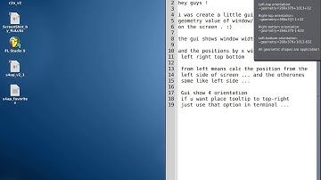 Puppy Linux - Geometry example gui