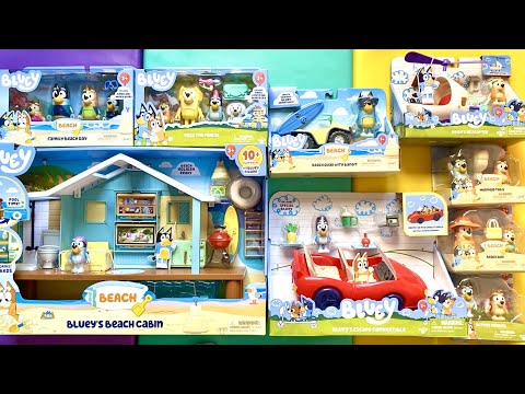 Unboxing the BLUEY beach cabin Bluey from Disney Junior | BLUEY TOYS - ASMR SATISFYING UNBOXING