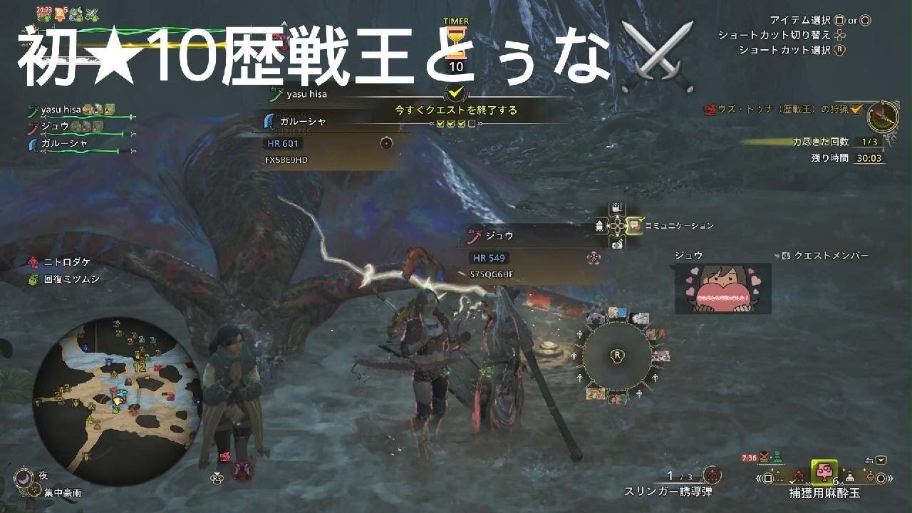 初★１０歴戦王とぅな⚔️