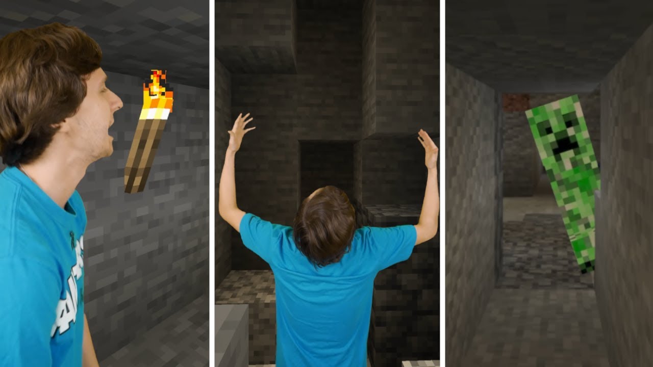 When a creeper blows up your diamonds in minecraft - YouTube
