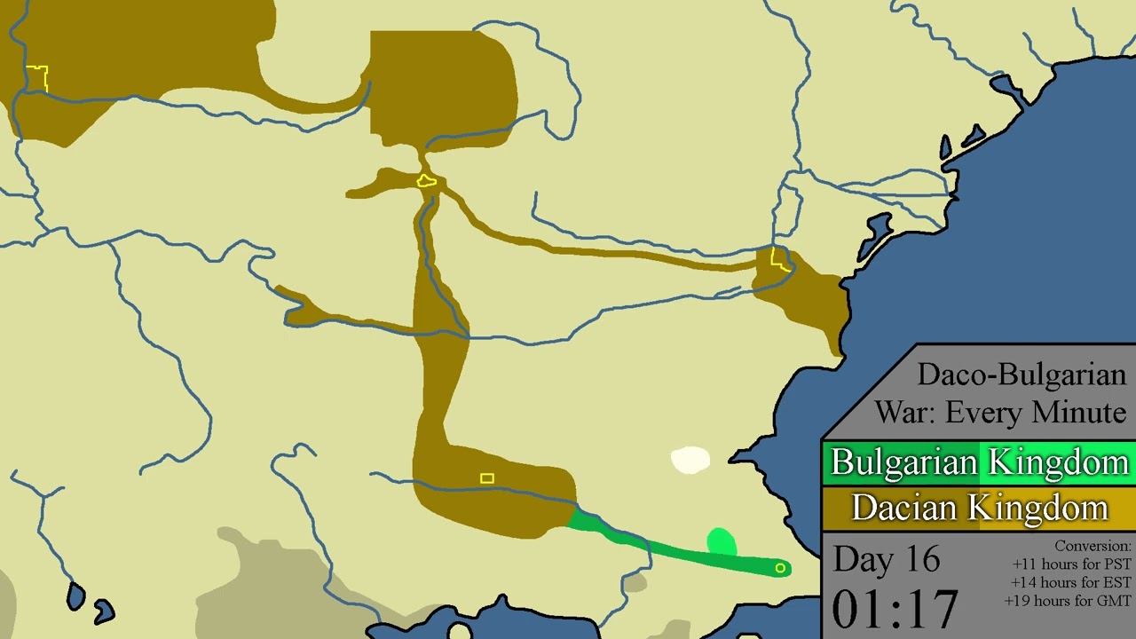 Daco-Bulgarian War: Every Minute (Oilycraft Minecraft SMP)