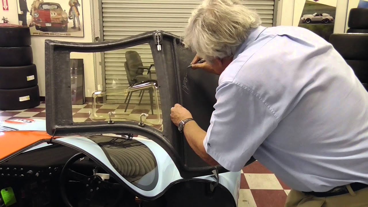 Brian Redman Signs the Door of 917-017