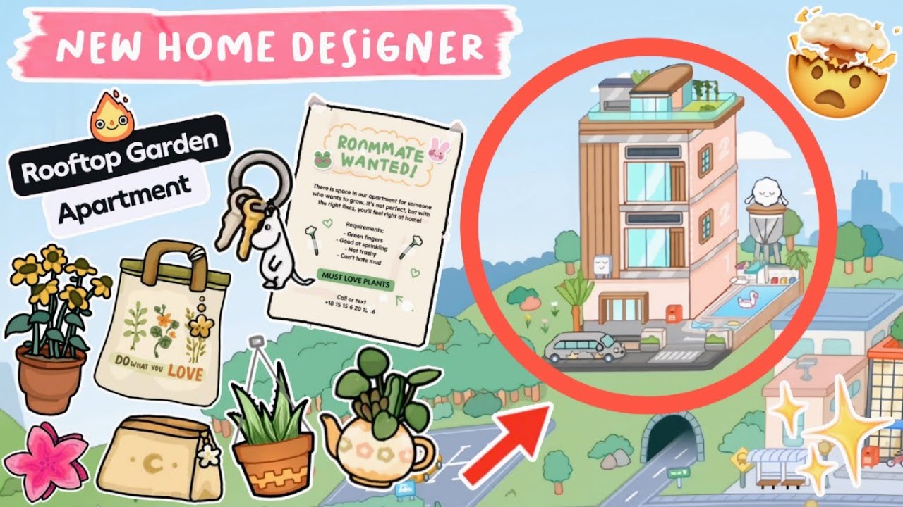 Toca Life World : NEW ROOFTOP GARDEN APARTMENT OUT NOW?! | TOCA BOCA ...