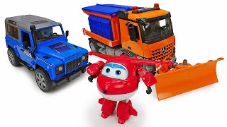 È l’ora di pulire la neve! L’aeroporto degli aerei Super Wings sotto la neve. Giochi per bambini screenshot 2