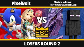 Esc 82 - Losers Round 2 - Pixelbolt Vs. Mydoor In Draw Tinyninjagoat Best Luigi - Ssbu Tournament