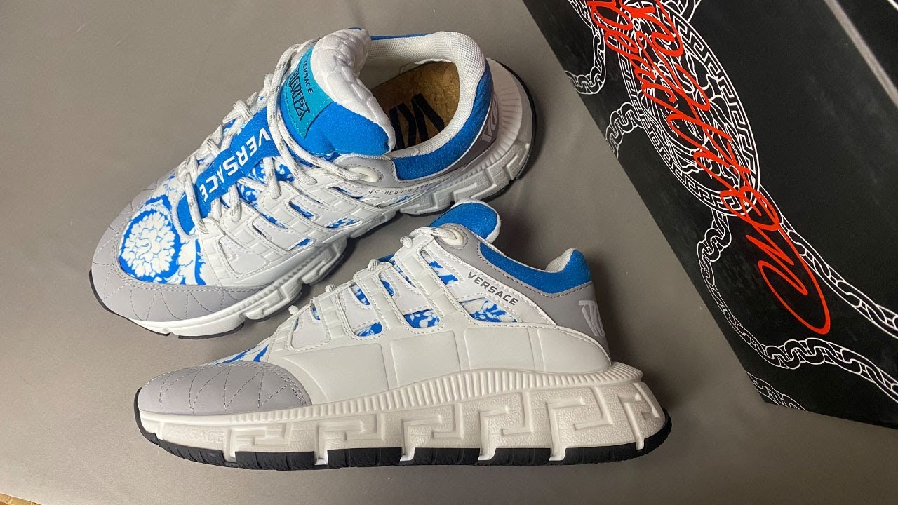 Versace Trigreca Sneakers White Blue Review From Supkicks
