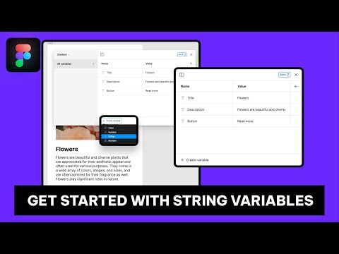 Get Started With String Variables | Figma Variables Part - 2🪄
