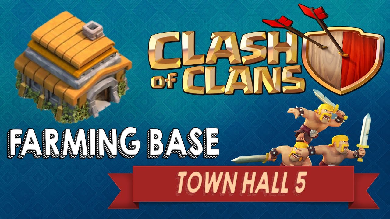 TH5 Farming Base | Gold And Elixir | Clash Of Clans