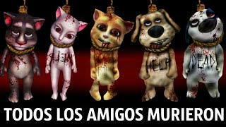 TODOS LOS HERO AMIGOS MURIERON - My Talking Tom Friends - AMONG US