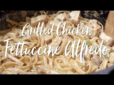 Grilled Cajun Chicken Fettuccine Alfredo on the Yoder Smokers YS640