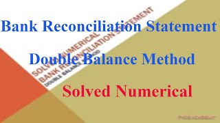 Solved Numerical Bank Reconciliation Statement