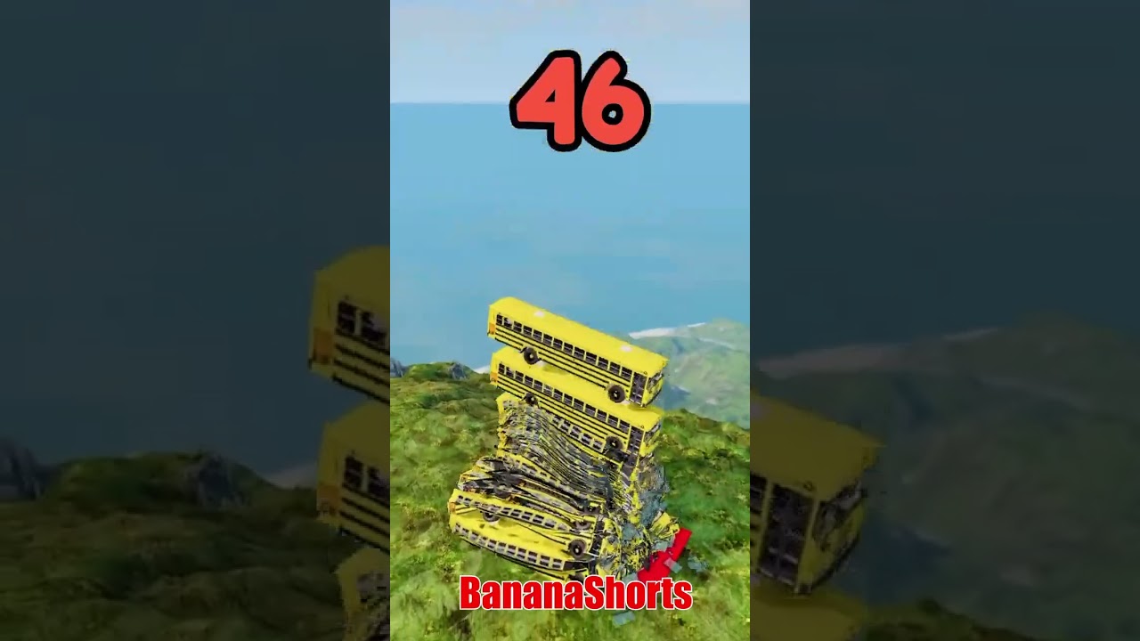 Mixed Colorful Cars & Rainbow Buses Falling Crash №3 | BeamNG Drive 