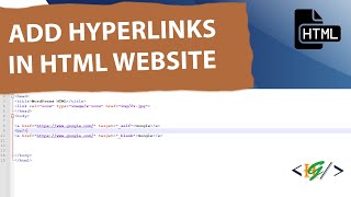 How to Add Links in HTML Website With Target Attribute | Hyperlinks