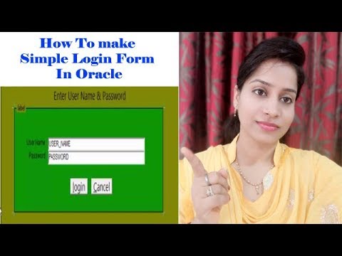 How To make simple Login Form In Oracle Demo | D2k forms | Oracle apps