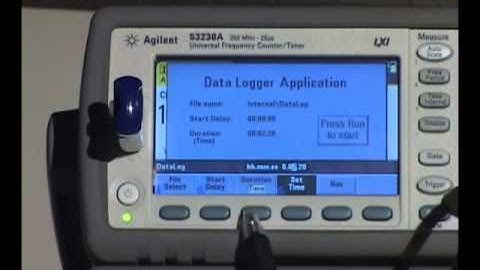 Keysight 53200 Series Frequency Counter: DataLogging