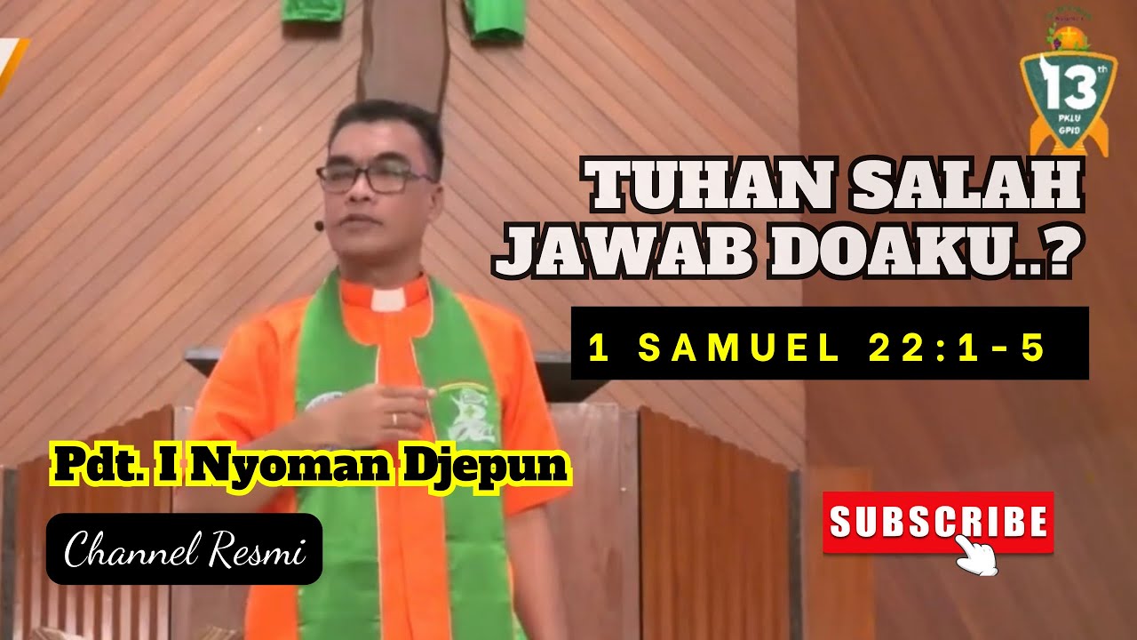 Tuhan Salah Jawab Doaku? | 1 Samuel 22:1-5